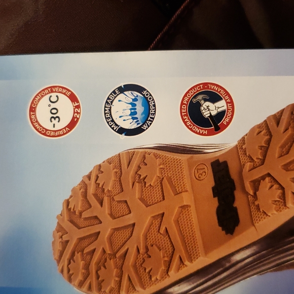 PAJAR Canada New MIA Fur Trim Wedge Front Zip Waterproof Winter Boot Women's 10 - Picture 13 of 17